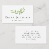 Kräuterhäusliche Homöopathie Visitenkarte (Vorne/Hinten)