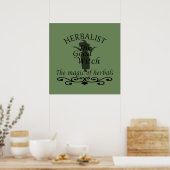 Kräuterhexe Poster (Küche)