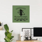 Kräuterhexe Poster (Heimbüro)