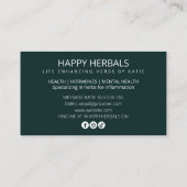 Kräuterist Visitenkarte (Rückseite)