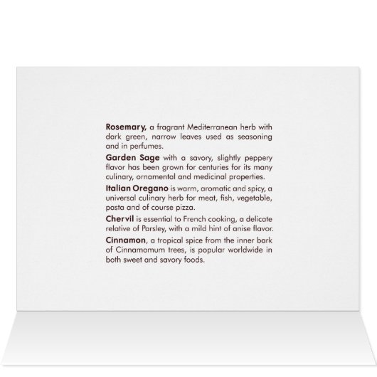 Kräuterkarte (Innenansicht Horizontal (Oben))