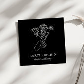 Kräuterkarte + Apothekarkarena-Platz-Visitenkarte Quadratische Visitenkarte