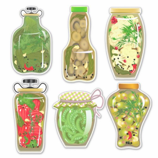 Kräuterkonserven Aufkleber (Vorderseite)