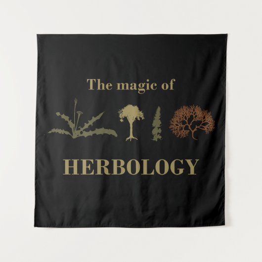 Kräuterkräuterkunde Wandteppich (Vorderseite)
