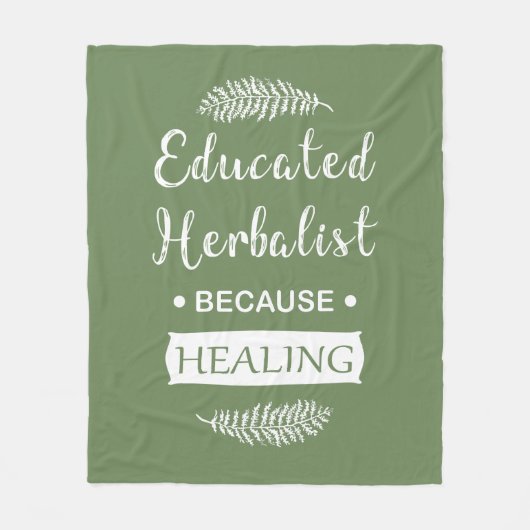 Kräuterkunde Fleecedecke (Vorderseite)