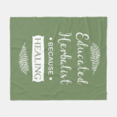 Kräuterkunde Fleecedecke (Vorderseite (Horizontal))