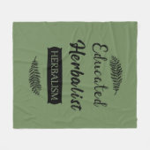 Kräuterkunde Fleecedecke (Vorderseite (Horizontal))