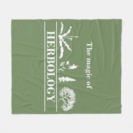 Kräuterkunde Fleecedecke (Vorderseite (Horizontal))