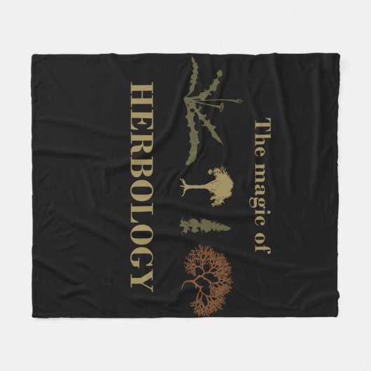 Kräuterkunde Fleecedecke (Vorderseite (Horizontal))