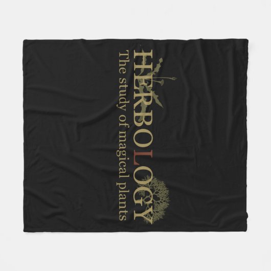 Kräuterkunde Fleecedecke (Vorderseite (Horizontal))