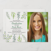 Kräuterkunde Foto Abschluss Einladung (Vorne/Hinten)