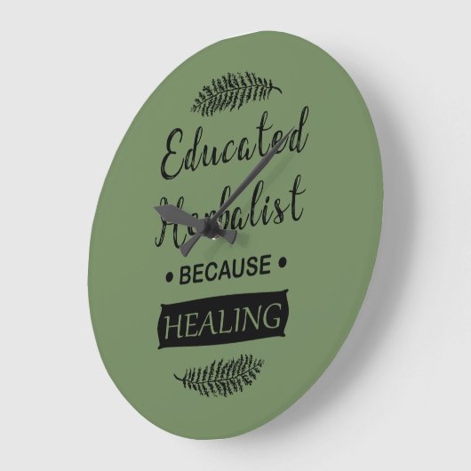 Kräuterkunde Große Wanduhr (Winkel)