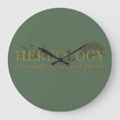 Kräuterkunde Große Wanduhr (Vorderseite)