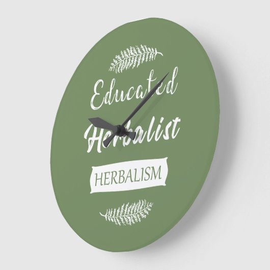 Kräuterkunde Große Wanduhr (Winkel)