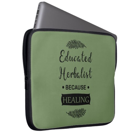 Kräuterkunde Laptopschutzhülle (Vorne Rechts)