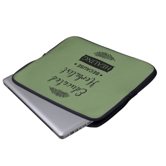 Kräuterkunde Laptopschutzhülle (Vorne Knopf)