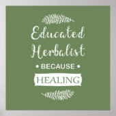 Kräuterkunde Poster (Vorne)