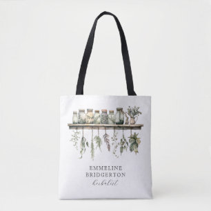 Kräuterkundler-Wasserfarben-Tasche Tasche