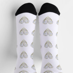 Kräuterkundlers Herz Apotheke Botanisches Grafik Socken