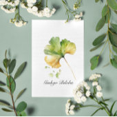 Kräuterleben: Ginkgo Biloba anpassbar Mitteilungskarte