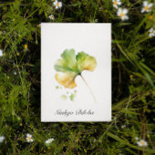 Kräuterleben: Ginkgo Biloba anpassbar Mitteilungskarte
