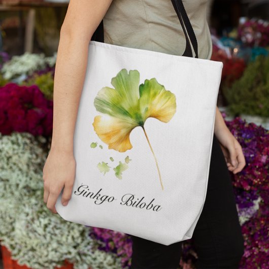 Kräuterleben: Ginkgo Biloba anpassbar Tasche