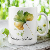 Kräuterleben: Ginkgo Biloba Blatt anpassbar Kaffeetasse