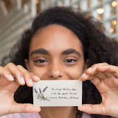 Kräuterleben: Lavendel, anpassbar Magnetische Visitenkarte