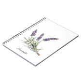 Kräuterleben: Lavendel, anpassbar Notizblock (Linke Seite)