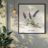 Kräuterleben: Lavendel, anpassbar Poster
