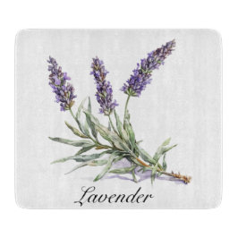 Kräuterleben: Lavendel, anpassbar Schneidebrett