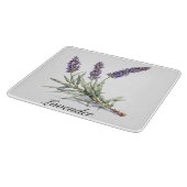 Kräuterleben: Lavendel, anpassbar Schneidebrett (Ecke)