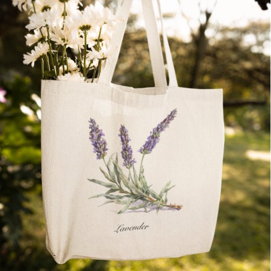 Kräuterleben: Lavendel, anpassbar Tasche
