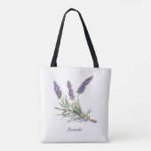 Kräuterleben: Lavendel, anpassbar Tasche (Rückseite)