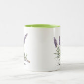 Kräuterleben: Lavendel, anpassbar Zweifarbige Tasse (Mittel)