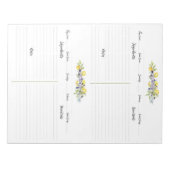 Kräuterlemonen Botanische Linde Rezepte Notizblock (Vorderseite)