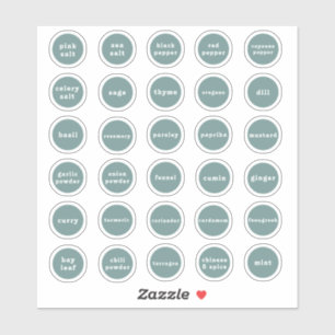 Kräutermarken Aufkleber