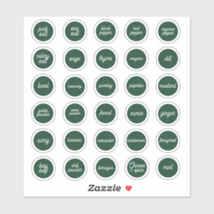 Kräutermarken Aufkleber