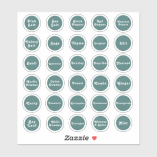 Kräutermarken Aufkleber