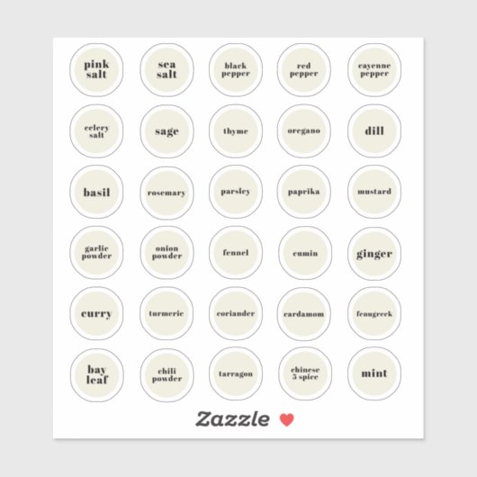 Kräutermarken Aufkleber (Blatt)