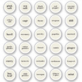 Kräutermarken Aufkleber (Vorderseite)