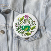 Kräutermedizin-Button Button (Beispiel)