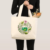 Kräutermedizin-Jumbo-Tasche Jumbo Stoffbeutel (Vorderseite (Produkt))