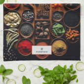 Kräutermonogramm Geschirrtuch (Gefaltet)