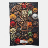 Kräutermonogramm Geschirrtuch (Vertikal)