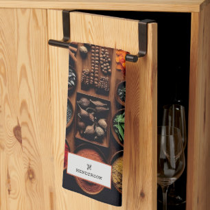 Kräutermonogramm Geschirrtuch