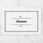 Kräutern und Gewürze Lebensmitteletikett (Einzelnes Label)