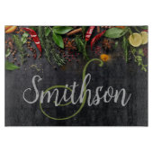 Kräutern und Gewürze Schneidebrett (Vorderseite)