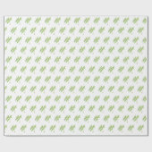 Kräuterpflanze Pflanze Grüngarten Aquarell Geschenkpapier (Flach)