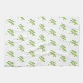 Kräuterpflanze Pflanze Grüngarten Aquarell Geschirrtuch (Horizontal)